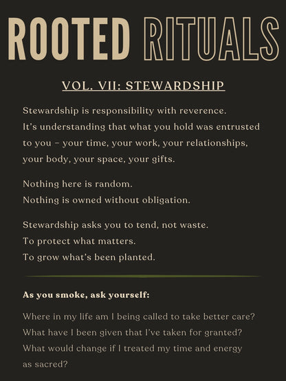Rooted Ritual Vol. VII: Stewardship